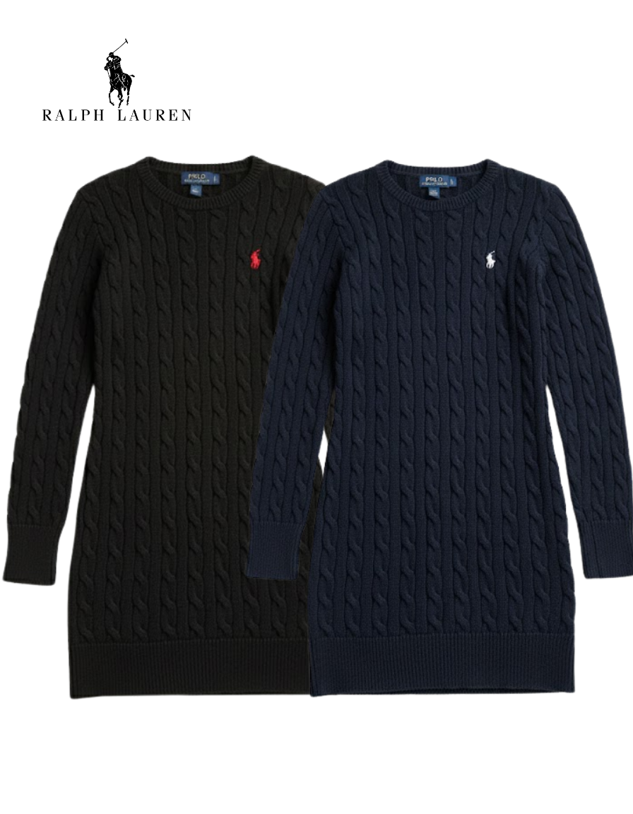 Women's Cable Knit Jumper Dress R&L® | Limited Edition