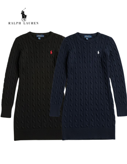 Women's Cable Knit Jumper Dress R&L® | Limited Edition